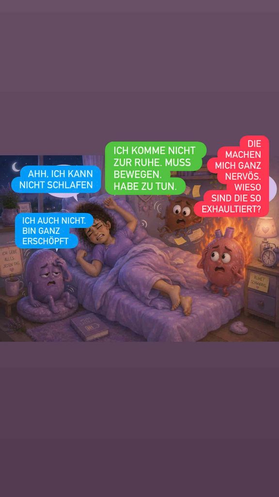 Mit wenig Schlaf gereizt